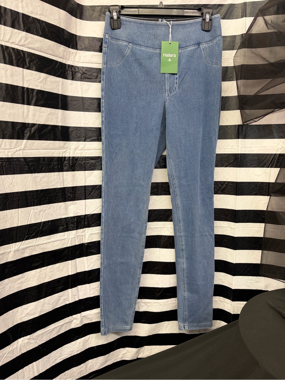 HALARA Light Blue Pull-On Jeggings - Stretch Skinny Fit